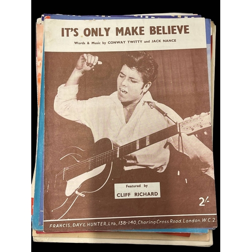 428 - Sheet Music: 1950s more than 50 publications including Rock & Roll, Bill Haley, At The Hop-Danny... 