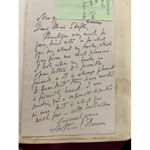 434 - Early 20th cent. Autograph album property of Miss K. Skafte autographs include Emily Pankhurst, Mabe... 