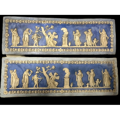 513 - 19th cent. Neo-Classical frieze panels decorated with Greco Romano figures in the manner of John Fla... 