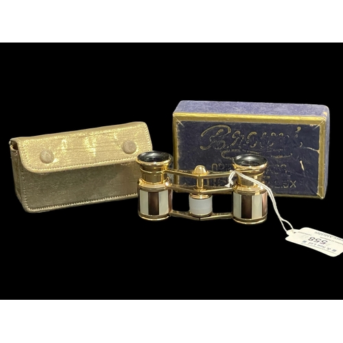 558 - Mid 20th cent. Bowini opera glasses with case and box.