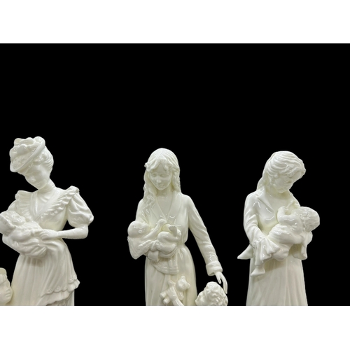 586 - Ceramics: Royal Doulton figurines 'The Christening', 'First Steps', 'Once Upon A Time', 'Sweet Dream... 