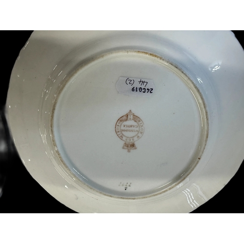 597 - Royal Household: Her Majesty Queen Victoria Royal Household Service c1880 Coalport blue and white si... 