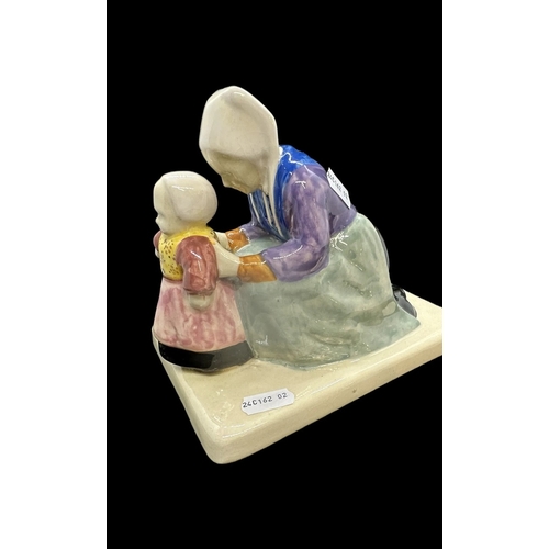 626 - Ceramics: Quimper B. Savigny woman and child signed to base.