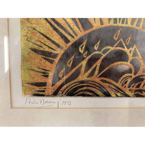 205 - Robin Baring (British 1931-) Limited edition coloured print 'Sunset' 1973 5/15, signed in pencil, pl... 