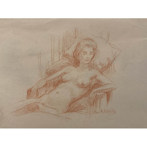 207 - Alec Wiles (1924-2021): Studies of nudes, various mediums and sizes, most signed, all unmounted and ... 