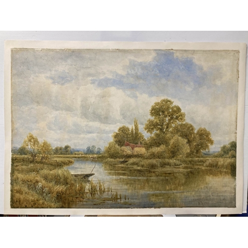 119 - H. Kinnard: Watercolour, Pangbourne, Berkshire, signed lower right, with 2010 receipt, unframed. 29i... 