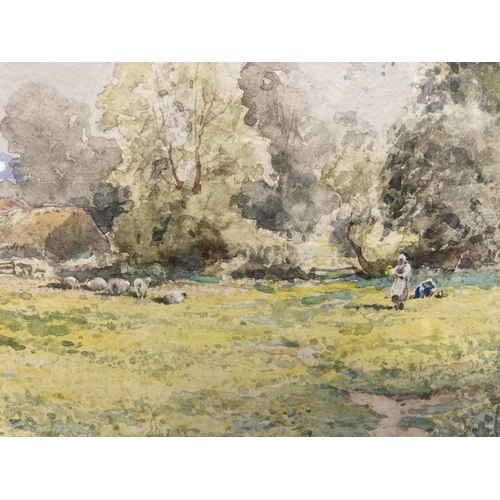 139 - Henry John Sylvester Stannard (1870-1951): Watercolour 'The Buttercup Bourton on the Water' signed l... 