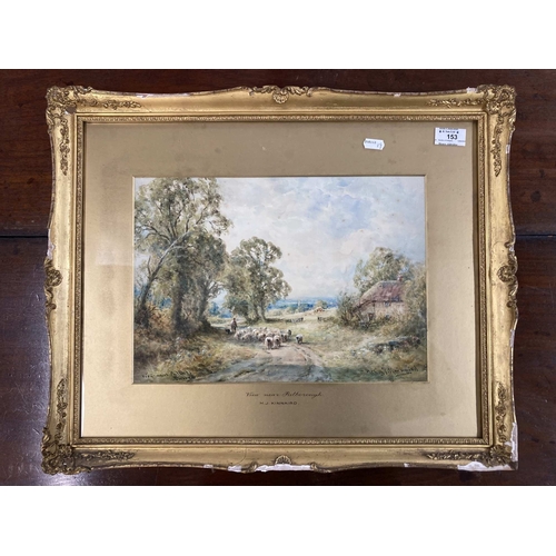 153 - Henry J. Kinnard (1880-1908): Watercolours 'A View Near Pulborough' and 'Old Mill Near Winchester', ... 