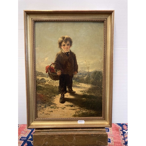 185 - Paintings: Thomas Faed RSA (1826 - 1900) Paintings: Thomas Faed RSA (1826 - 1900) Oil on Canvas, Boy... 