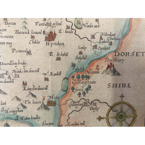 187 - Maps: Collection of four maps dating from the 17th century including William Kip of Wiltshire.... 