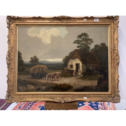 194 - Ernest Marsden: English Romantic School oil on canvas relined and revarnished in giltwood frame. 27½... 