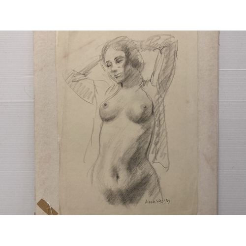 207 - Alec Wiles (1924-2021): Studies of nudes, various mediums and sizes, most signed, all unmounted and ... 