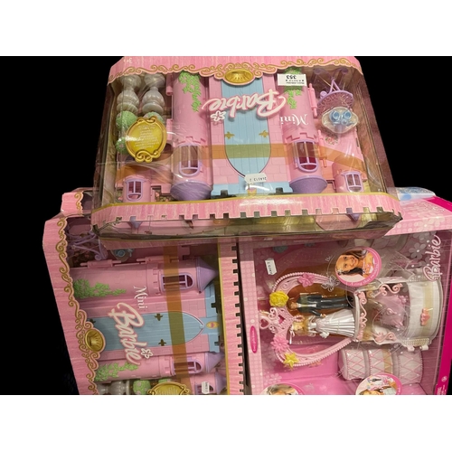 353 - Toys & Games: Mattel Barbie Mini Set Expandable Castle x 3, a Barbie and Ken Wedding Cake set and a ... 