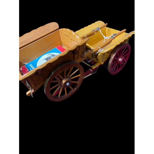 364 - Models. The Chris Knutson Archive: Scratch-built treen model potato carts one with shaft and chassis... 