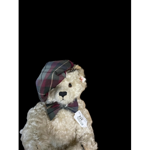 373 - Late 20th cent. Steiff Animals: Scottish Teddy Bear 2001, boxed Steiff Club.