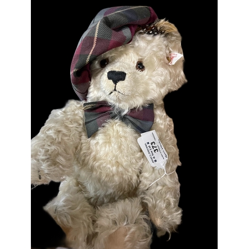 373 - Late 20th cent. Steiff Animals: Scottish Teddy Bear 2001, boxed Steiff Club.