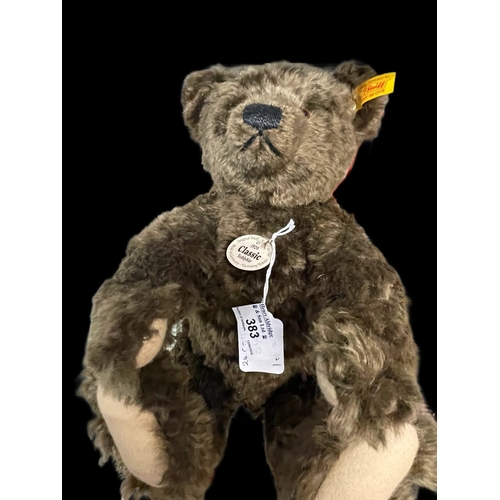 383 - Steiff Teddy Bears: 1920 Classic teddy bear with labels, unboxed. Celebrating 100 Years of Steiff 19... 