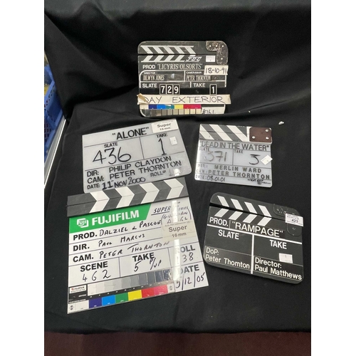 423 - Film & TV: Clapper boards from 'Dead in the Water' Director Merlin Ward, 'Alone' Director Philip Cla... 