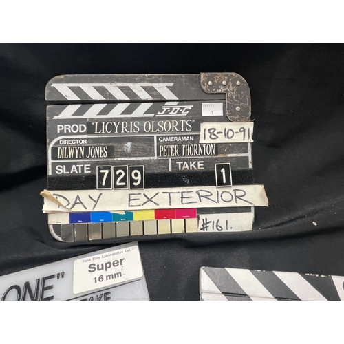 423 - Film & TV: Clapper boards from 'Dead in the Water' Director Merlin Ward, 'Alone' Director Philip Cla... 