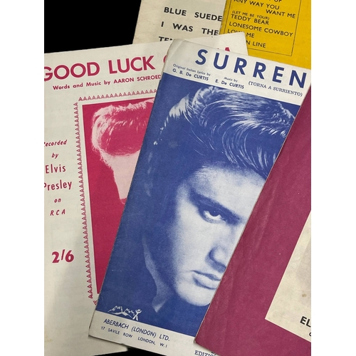 426 - Elvis Presley: Sheet music published 1950s hits include Houd Dog, Jailhouse Rock, Wooden Heart, It's... 