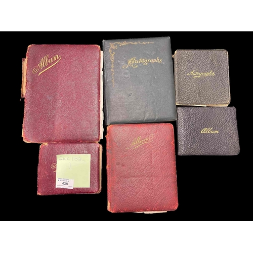 438 - Late 19th/Early 20th Cent. Autograph albums containing WWI sketches, Somme Poem, poems, verse, small... 