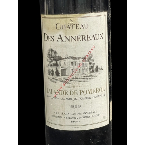 477 - Wines: Chateau des Annereaux Lalande de Pemerol 1989.