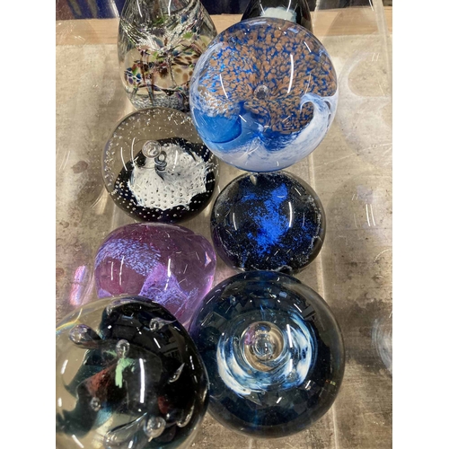 59 - Art Glass: 20th cent. Caithness glass paperweights, six in total plus two others. (8)