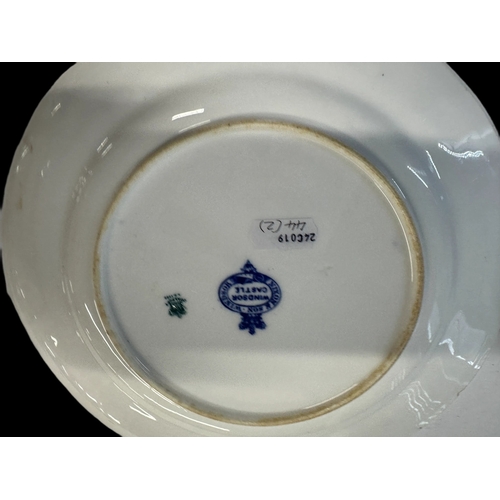 597 - Royal Household: Her Majesty Queen Victoria Royal Household Service c1880 Coalport blue and white si... 