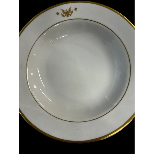 607 - American Political Interest: President John F. Kennedy soup bowl and side plate manufactured by Shon... 