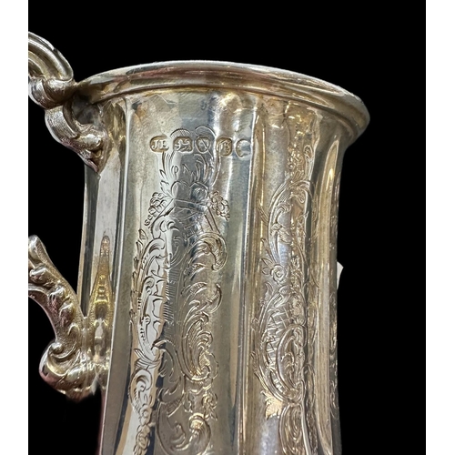 692 - Hallmarked Silver: Scottish style quaiche two-handled cup, Sheffield 1917, together with an early Vi... 