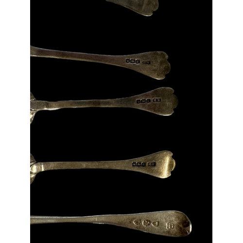 719 - Hallmarked Silver: Hallmarked Silver: Flatware, twenty-three assorted tea and coffee spoons, 9.9oz.... 