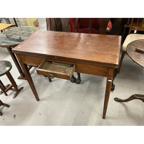 77 - Furniture: 19th cent. Cuban mahogany chair, shaped top rail with central vase-shaped splat back over... 