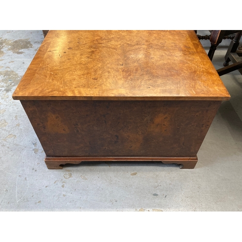 130 - 19th cent. Five-drawer walnut plan chest in the style of Holland & Sons. 48ins. x 33ins. x 22ins... 