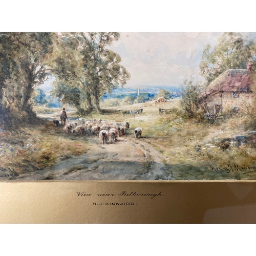 168 - Watercolours 'A View Near Pulborough' and 'Old Mill Near Winchester', both signed lower right and ti... 