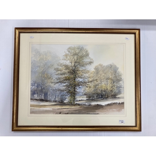 169 - English School: John R Harris. Watercolour 'Tall Oak' framed and glazed, signed lower right. 67cm. x... 