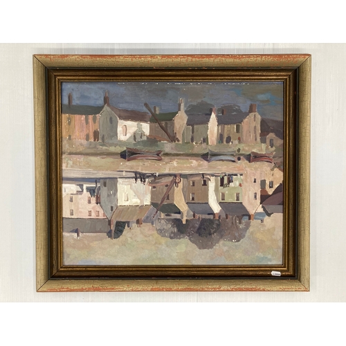 204 - A. Morrison oil on canvas inland lake study signed lower right and dated 1922, 14ins. x 10ins. S. Mo... 