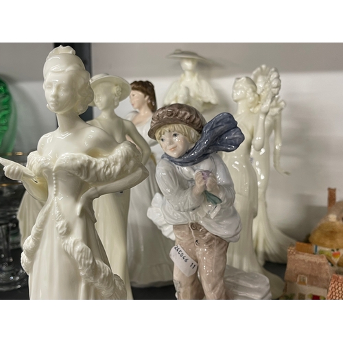 240 - Coalport figurines 'High Society', 'Grace', 'Lauren', 'Barbara', 'Vivien' and 'The Boy'. (6)