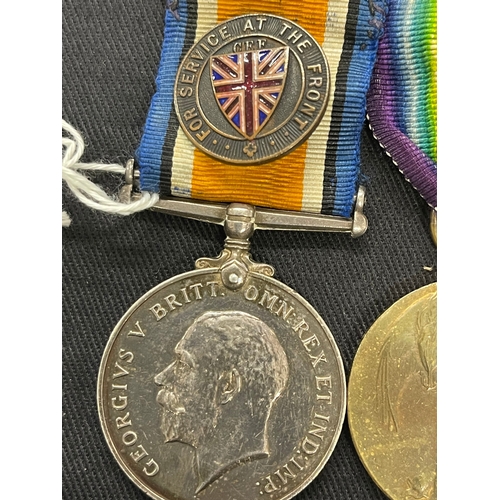 303 - Militaria: World War I medal pair to Corporal J S Holt of 28th Canadian Infantry, 'Services to the F... 