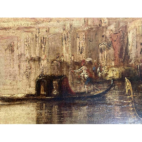 156 - 19th cent. Continental School: Oil on canvas in the style of Venetian Grand Tour x 2.