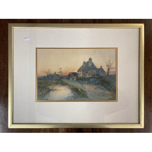 162 - 19th cent. English School: Watercolour on paper, country scenes, signed S. Hart. 35cm x 22cm. (2)... 