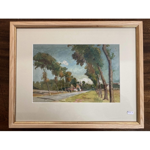 182 - Arthur Ellis (1856-1918): Drawing-Watercolor Watercolour/paper house and road signed bottom left 36c... 