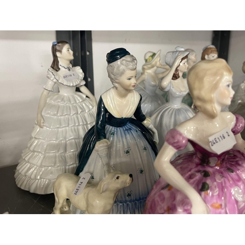 236 - Ceramics: Coalport Ladies of Fashion 