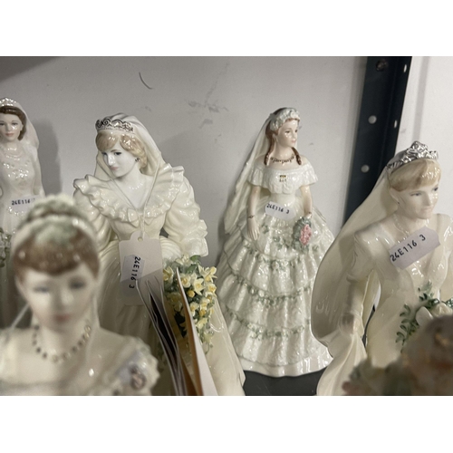 237 - Ceramics: Coalport Royal Brides, 