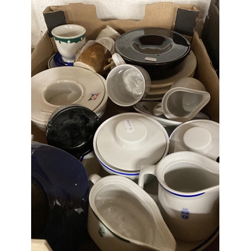 25 - Ceramics: Souvenir and commemorative china including shipping, Royal, Wedgwood, Williamburg Ribbon, ... 
