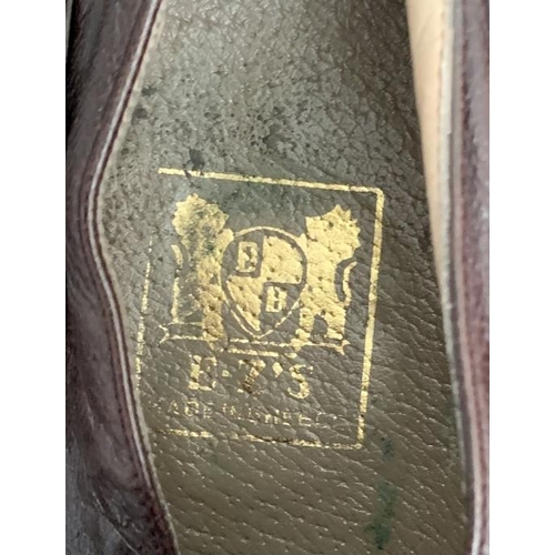 374 - Elvis Presley: Personally owned and well-worn by Elvis. Brown leather shoes with a faux buckle that ... 