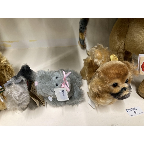 9 - Toys & Games: Hermann Collection 'Standing Camel', 'Cocker Spaniel', 'Bichon Frish', 'Schnauzer'... 