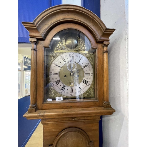 130 - Clocks: Clocks: AN OAK AND PINE LONGCASE CLOCK INSCRIBED THOMAS BAKER, PORTSMOUTH, LATE 18TH CENTURY... 