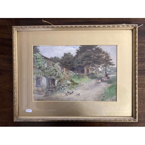 148 - Cyril Ward (1863-1935): Cyril Ward (1863-1935): Watercolours of a rustic scene, signed and dated, a ... 