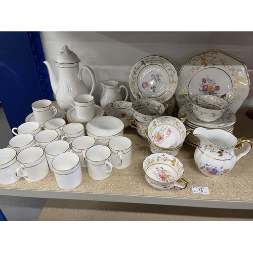 18 - Ceramics: Ceramics: Royal Worcester Contessa pattern part coffee set, comprising coffee pot, cream j... 