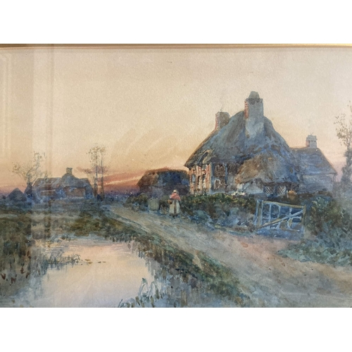 206 - 19th cent. English School: 19th cent. English School: Watercolour on paper, country scenes, signed S... 